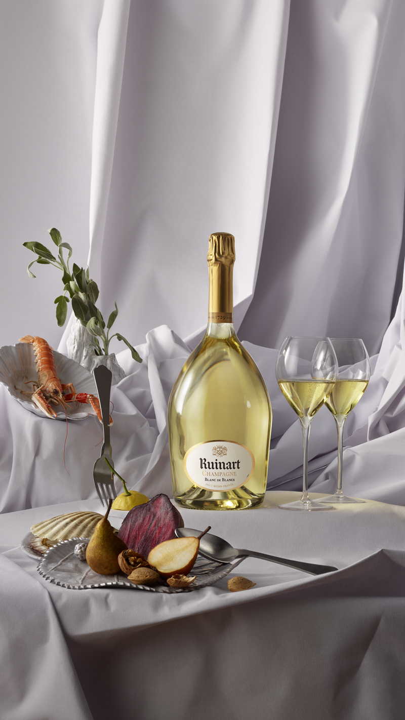 Still life, Ruinart Blanc de Blancs, Food for Art 2023