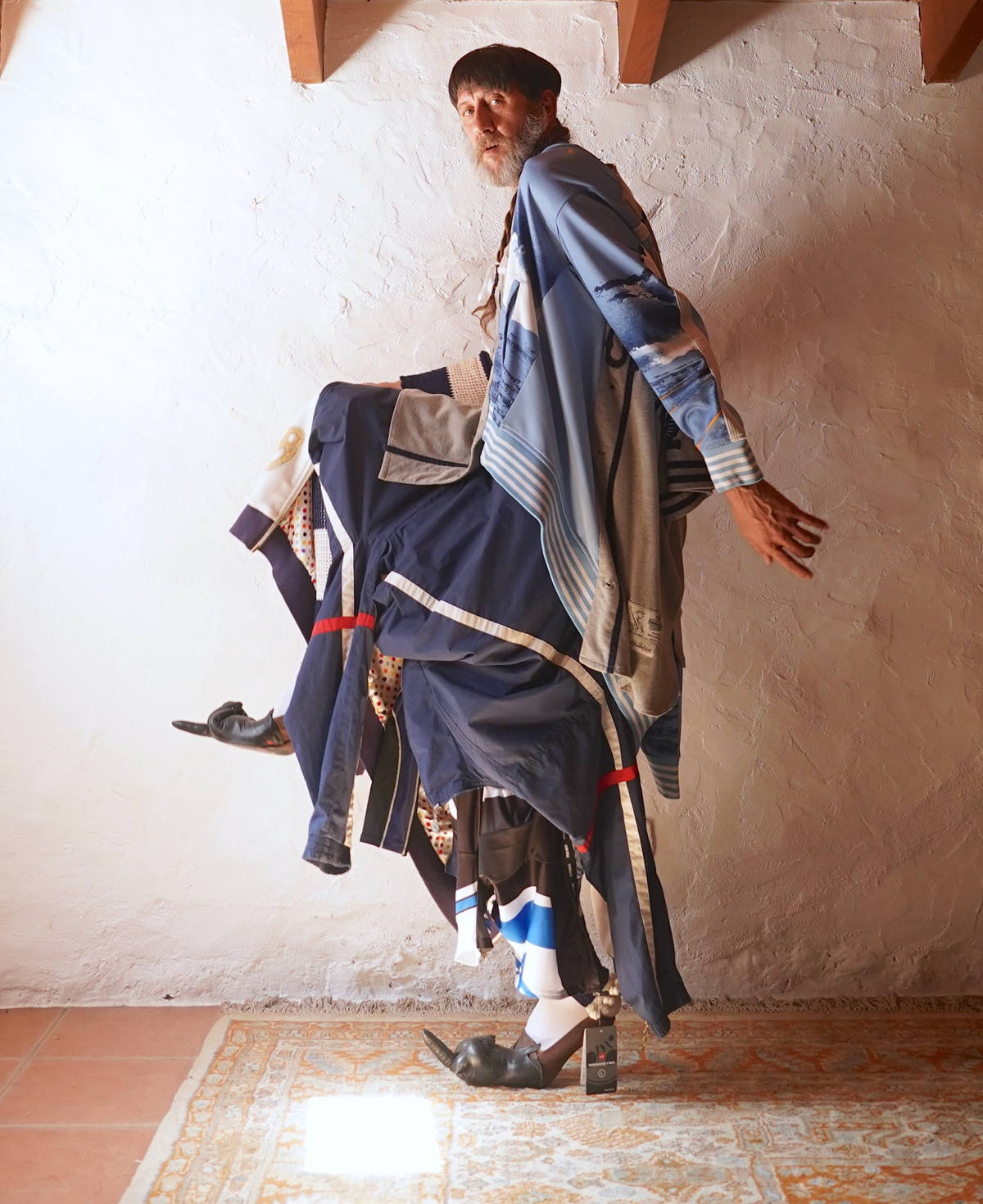 Miguel Adrover wears a look from Out Of My Mind, his Autumn/Winter 2012 collection.