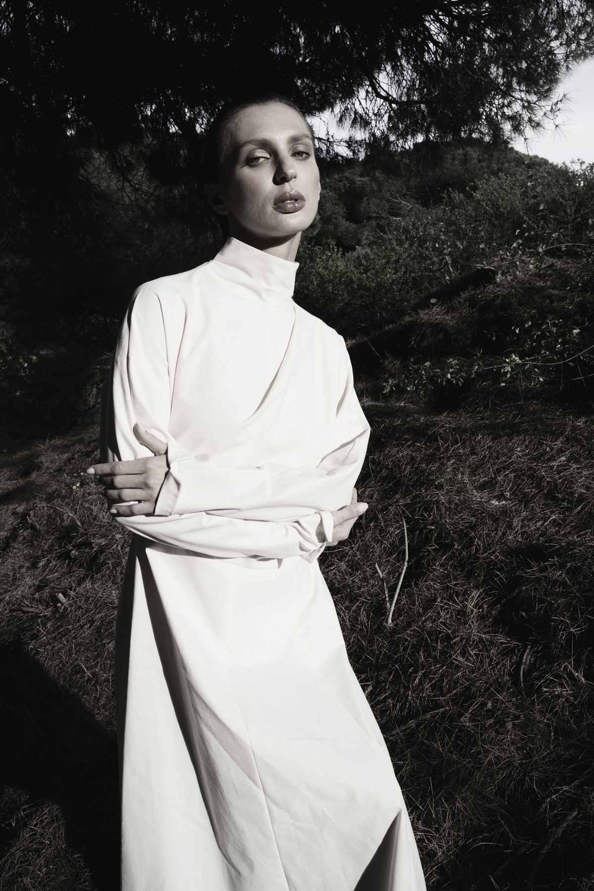 Dress made with 100% cotton deadstock by SOCIETE ANGELIQUE.