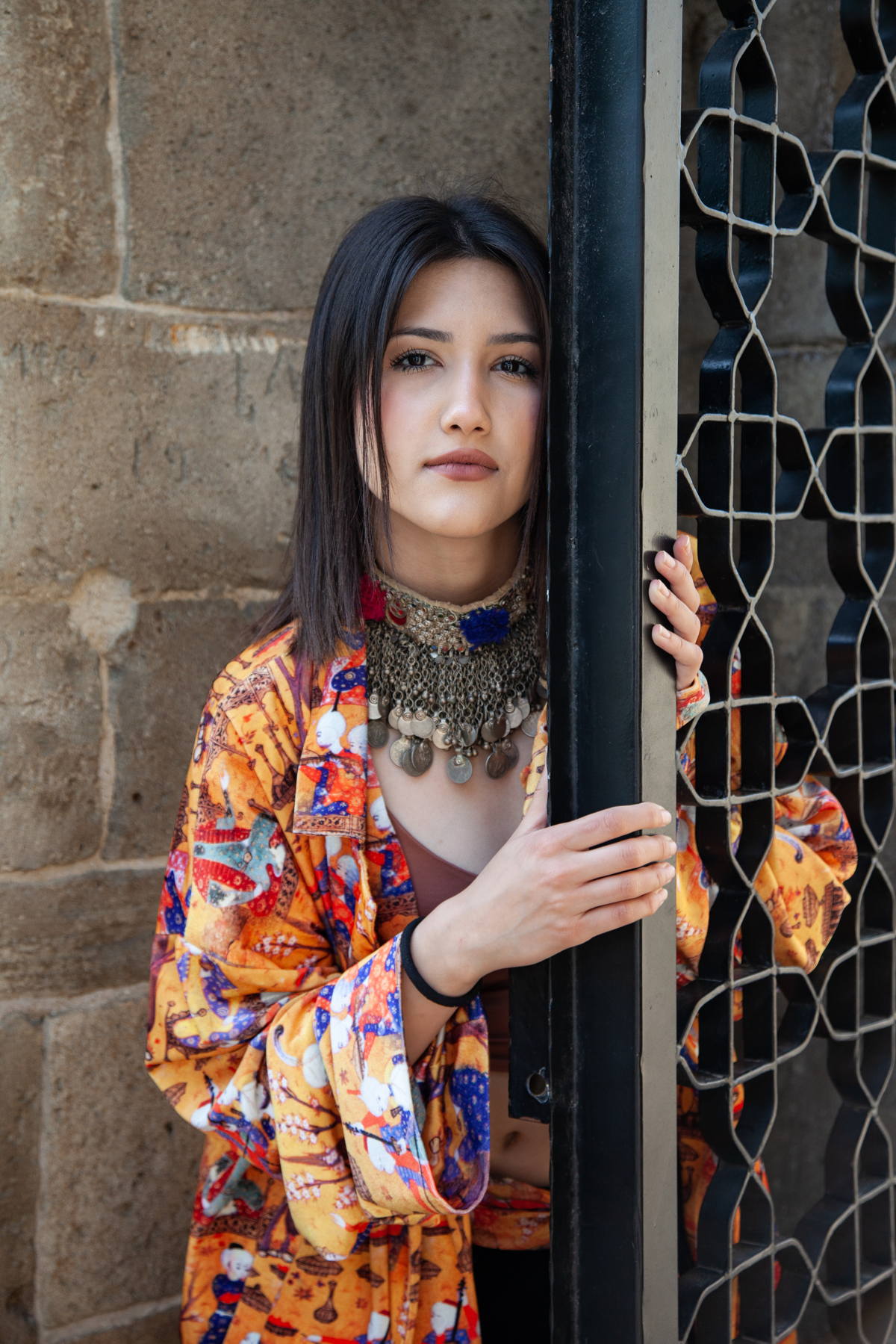 Natavan Aliyeva's Khamsa Collection, showcased at the Palace of the Shirvanshahs in Baku. A blend of heritage and contemporary style. Photo by Jalil Rzayev.