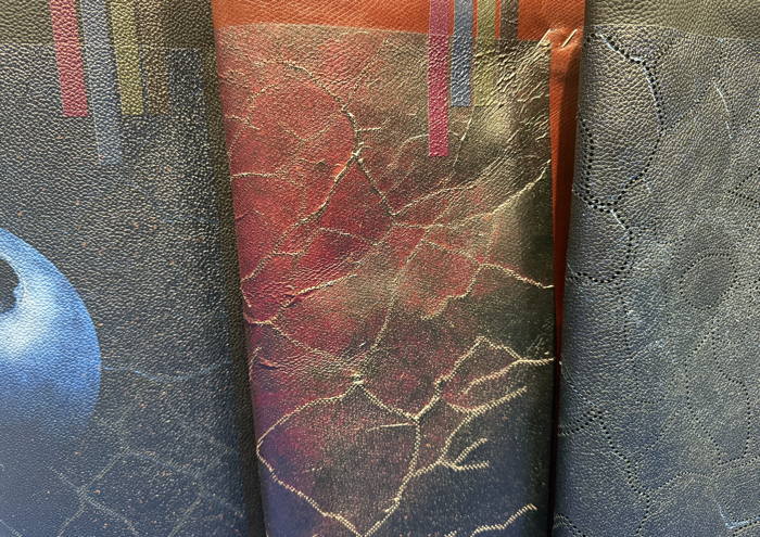 Leather from Leather Index, company specialized in high-precision mechanical micro perforation and digital cutting on various materials, including leather. French technology and manufacturing.