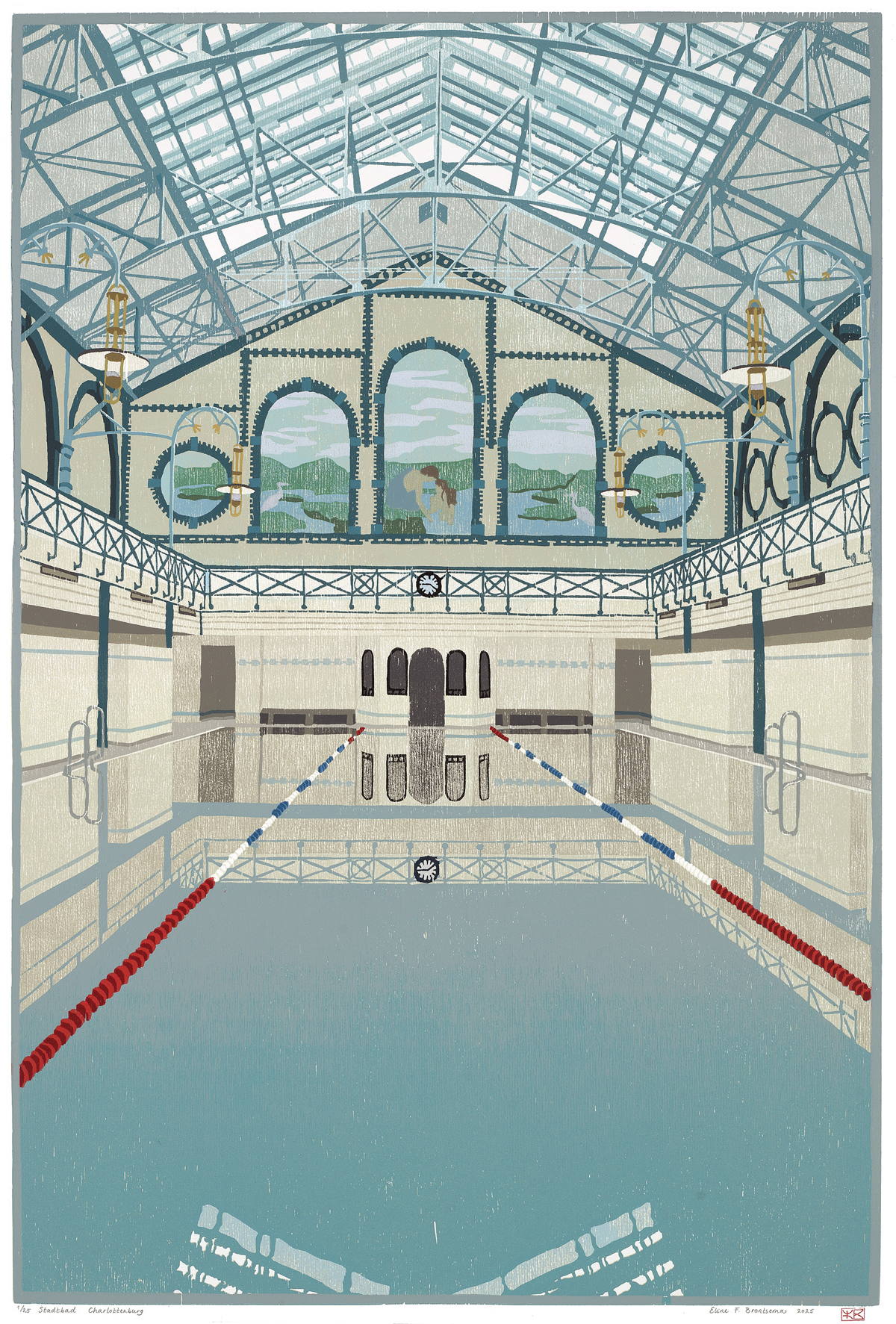 Eline Brontsema Artwork. Stadtbad Charlottenburg, 2025.