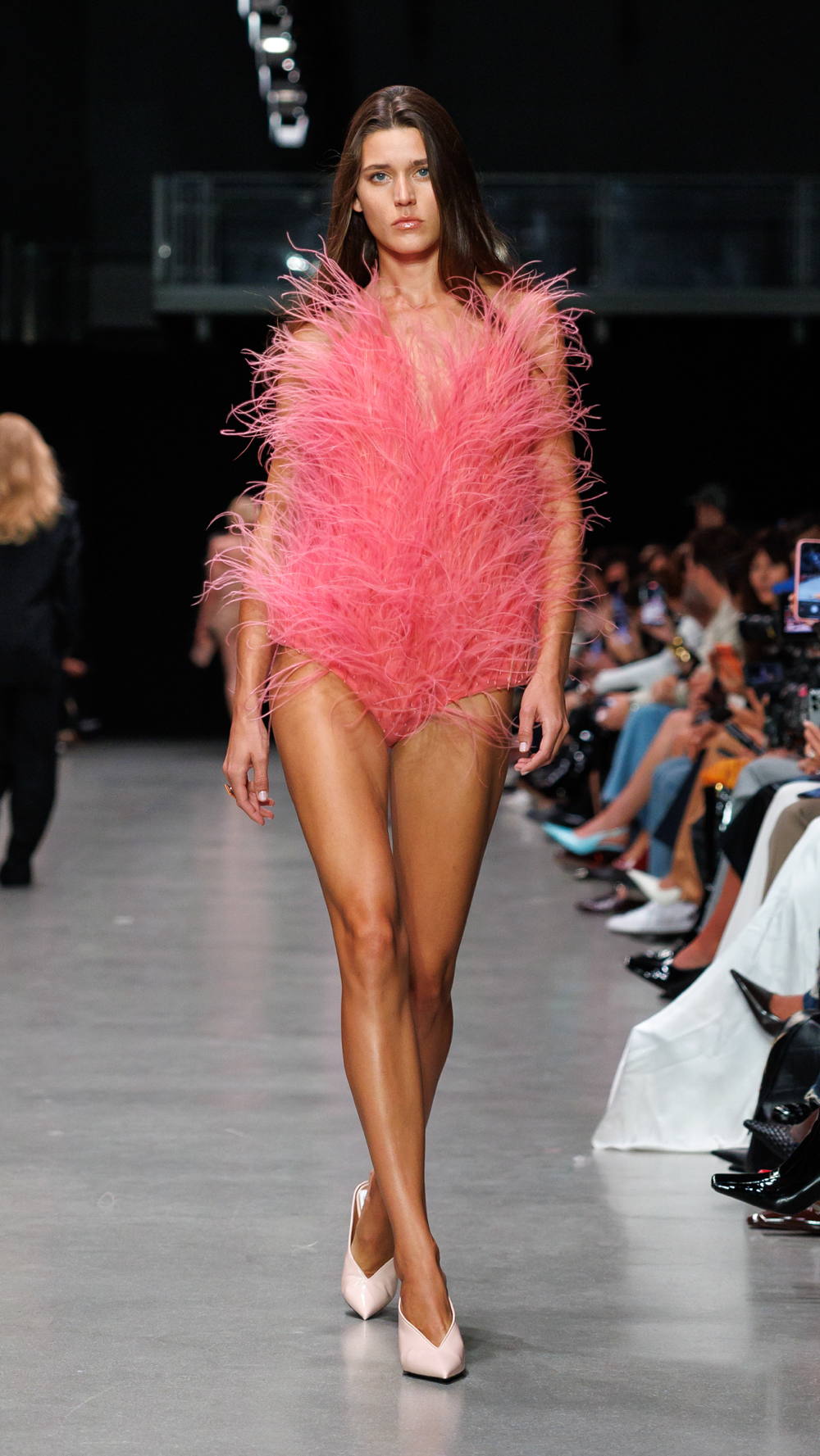 Models wearing biofeathers by Feevers at Stella McCartney SS26 Show.