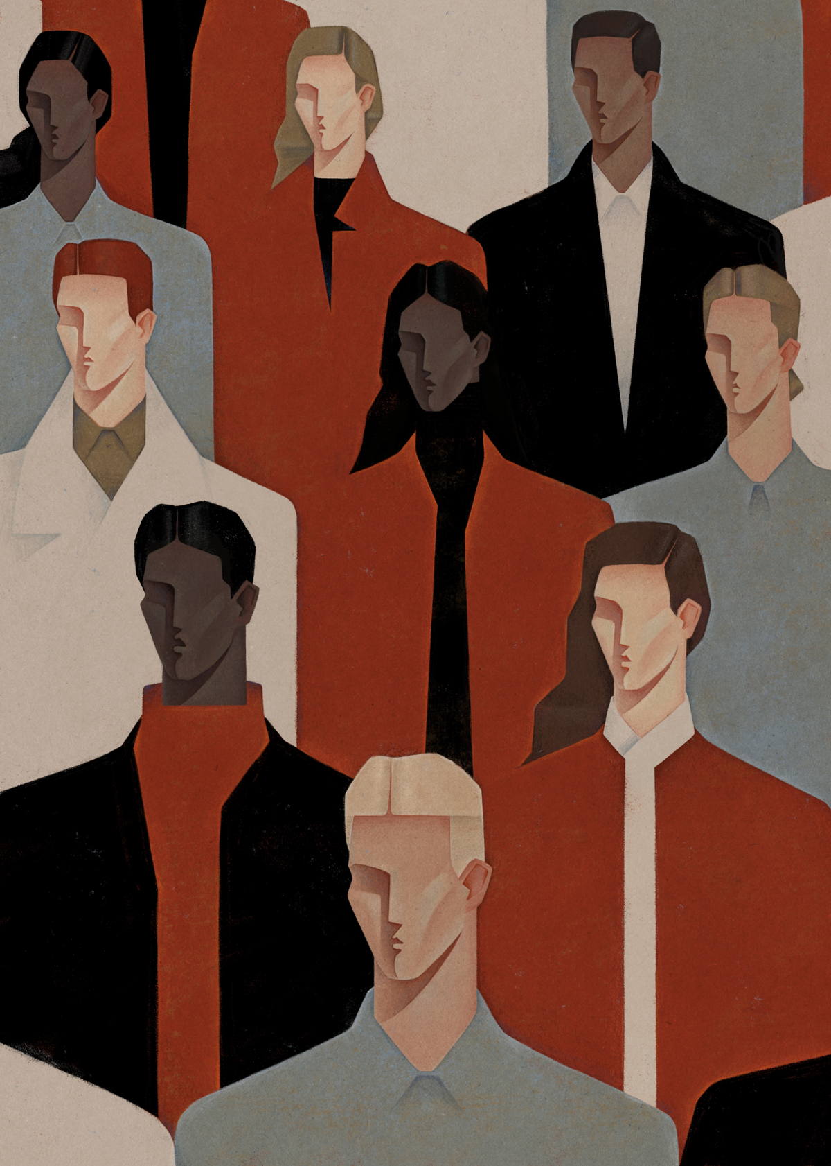 Audience by artist Valeriya Simantovskaya