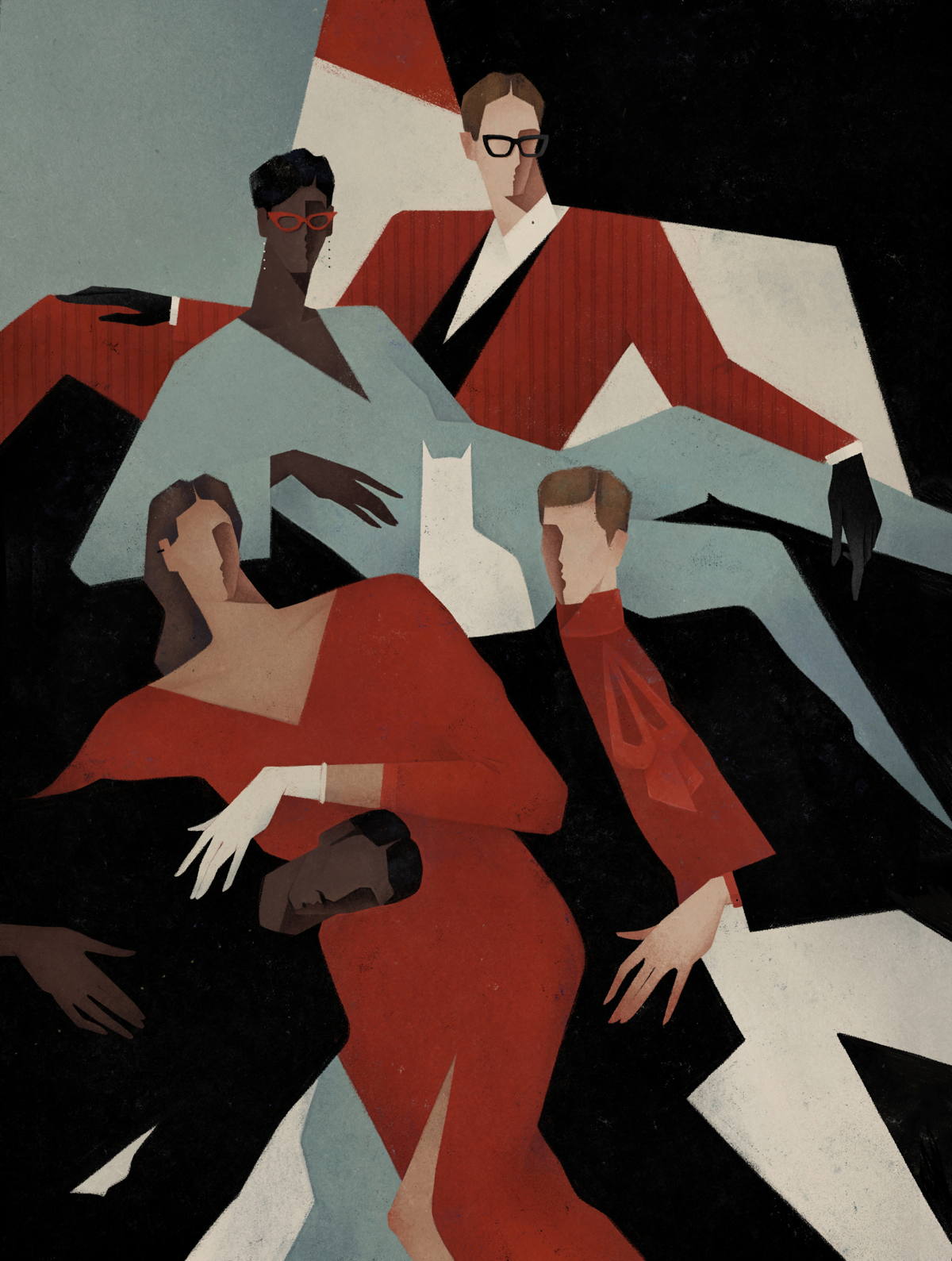 Illustration "We are just Friends" by artist Valeriya Simantovskaya