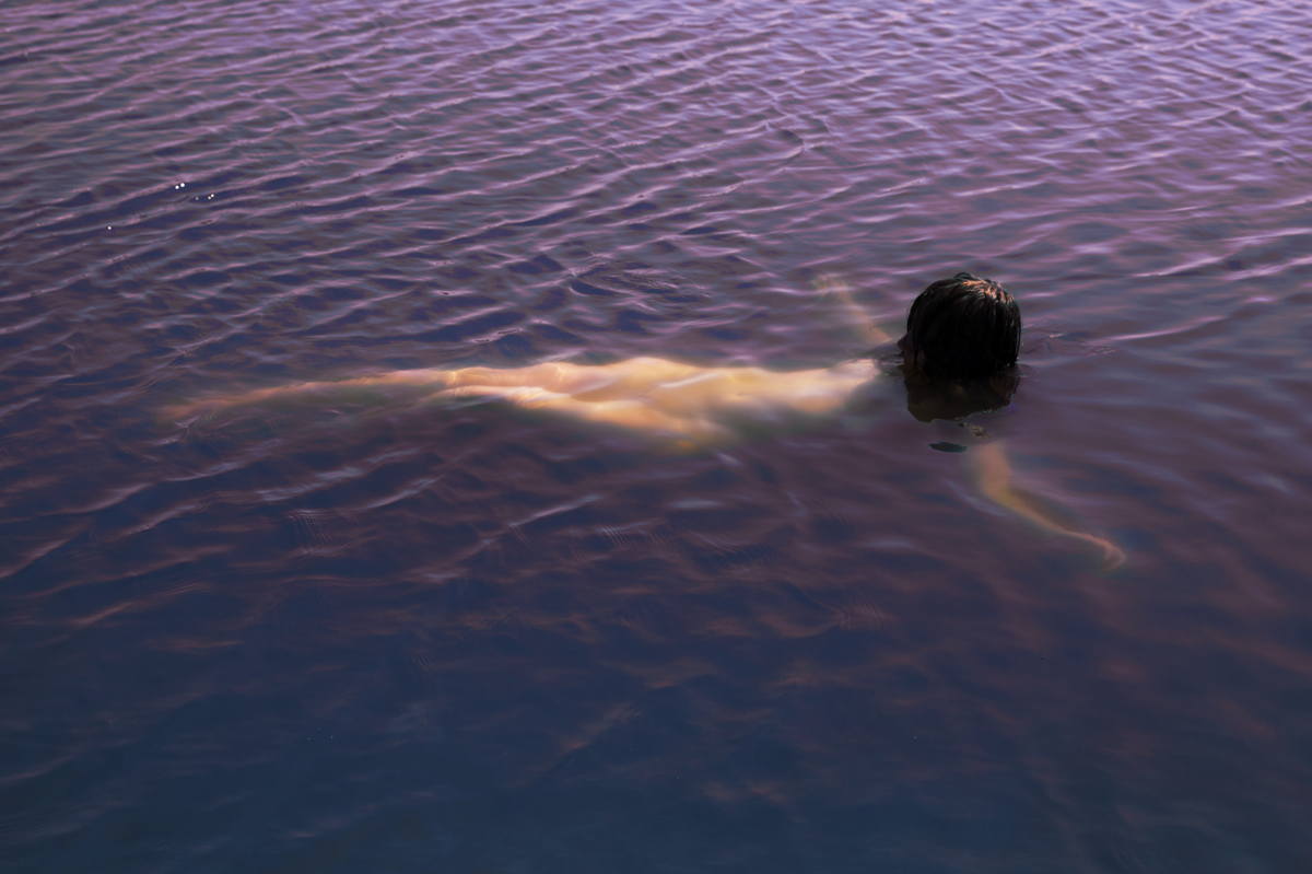 girl swimming