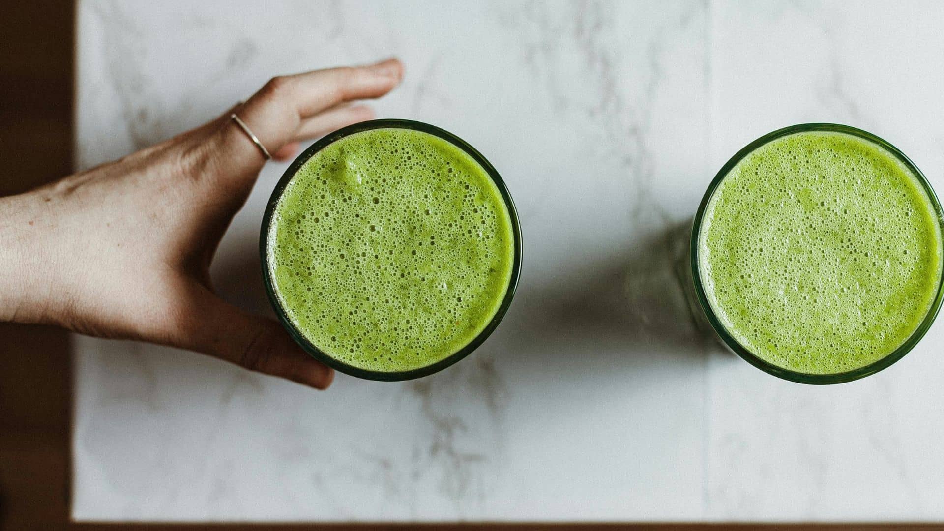Matcha lattes