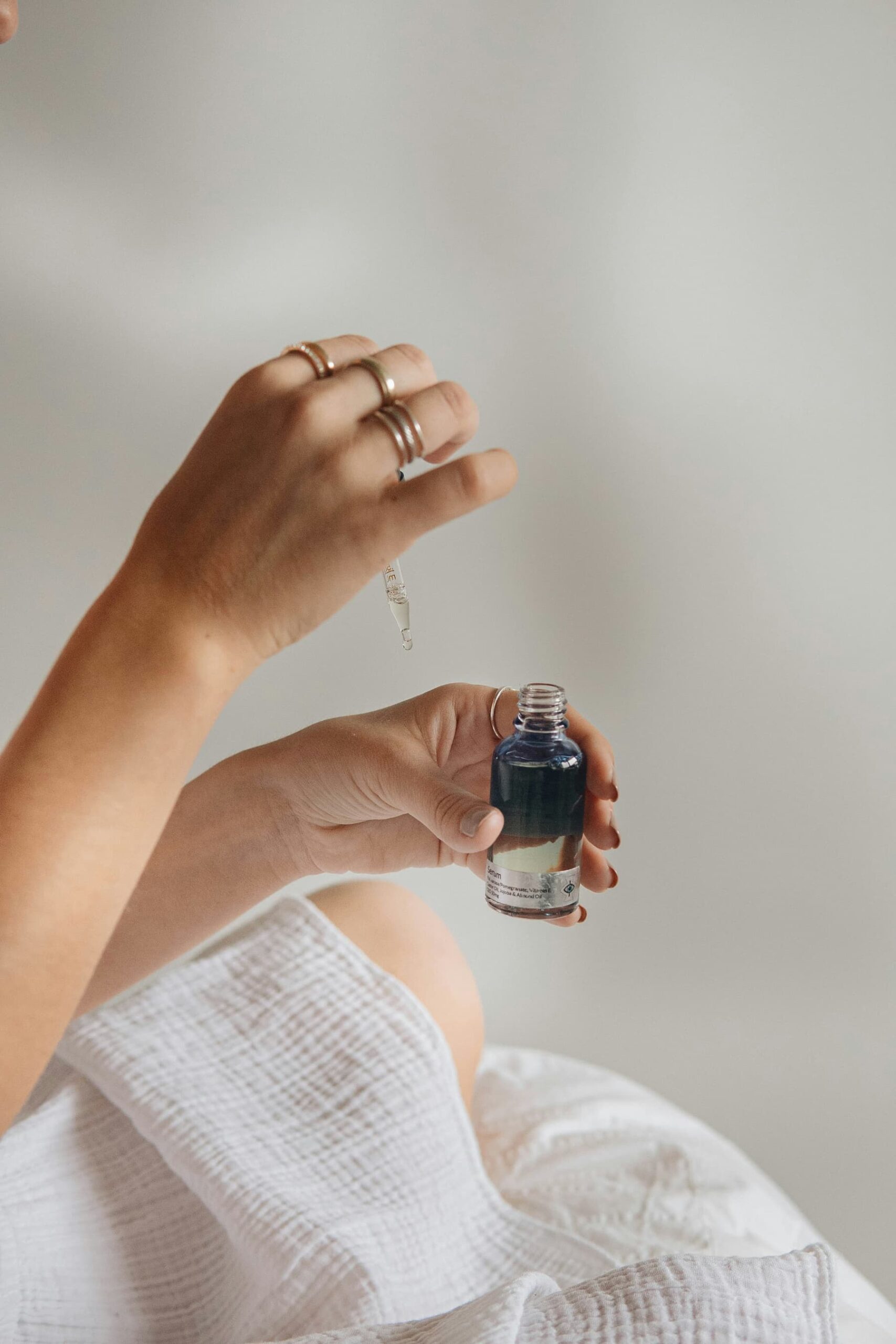 Natural ingredients on the skin