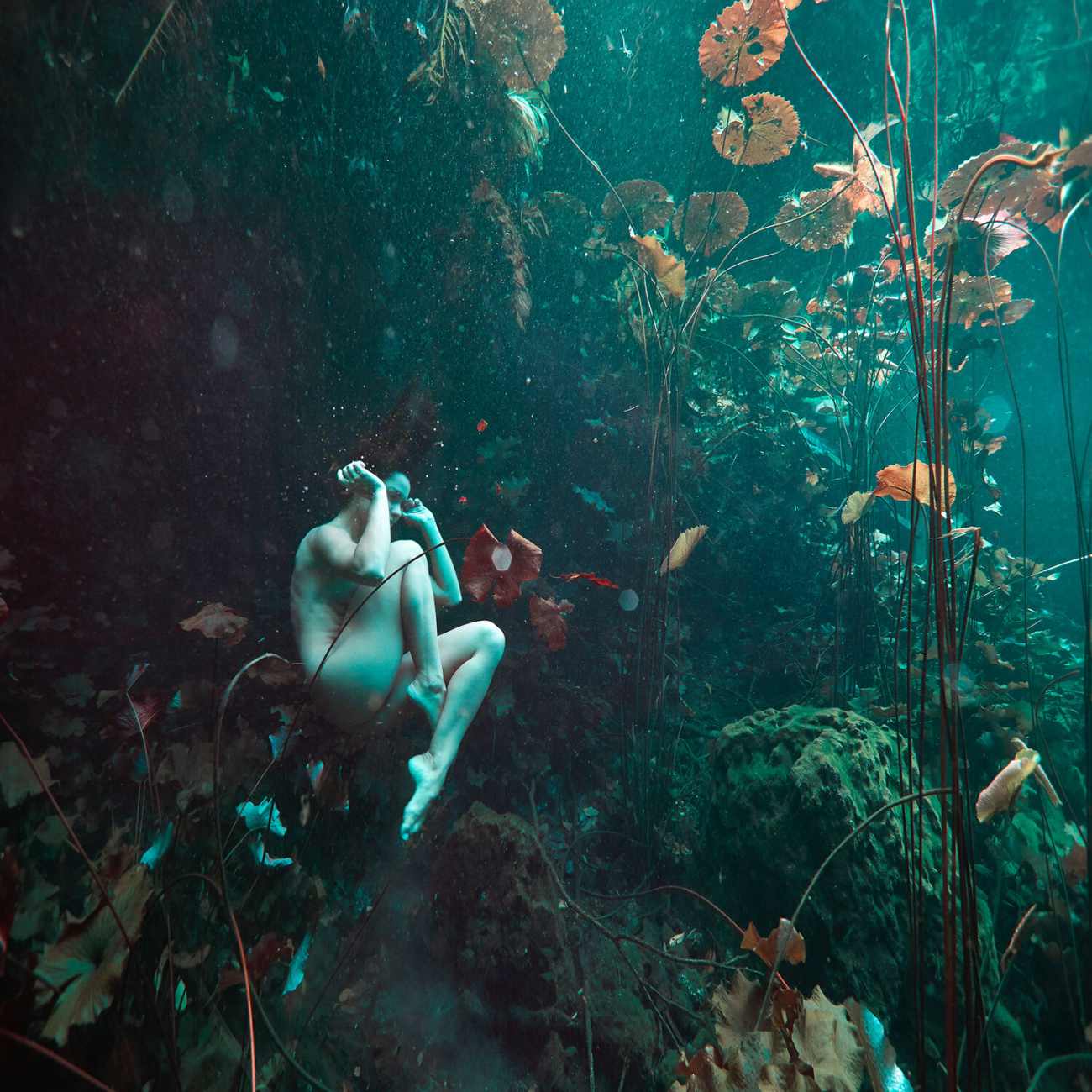 Underwater photographic nude study